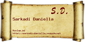 Sarkadi Daniella névjegykártya